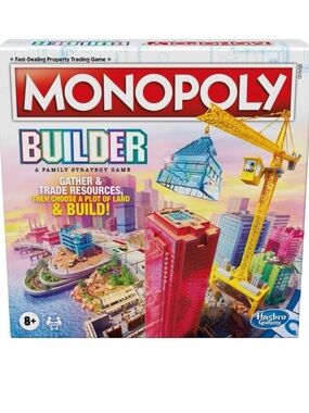 •Monopoly Builder• Board Game Hasbro | Family Strategy Game Fast Dealing